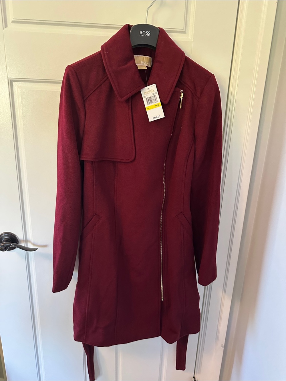 Michael Kors Burgundy Trench Coat